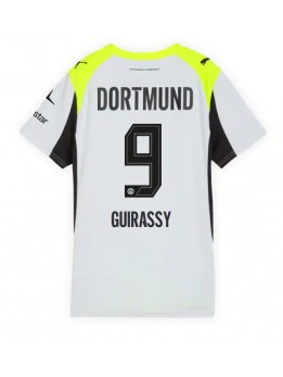 Billige Borussia Dortmund Serhou Guirassy #9 Bortedrakt Dame 2025-26 Kortermet